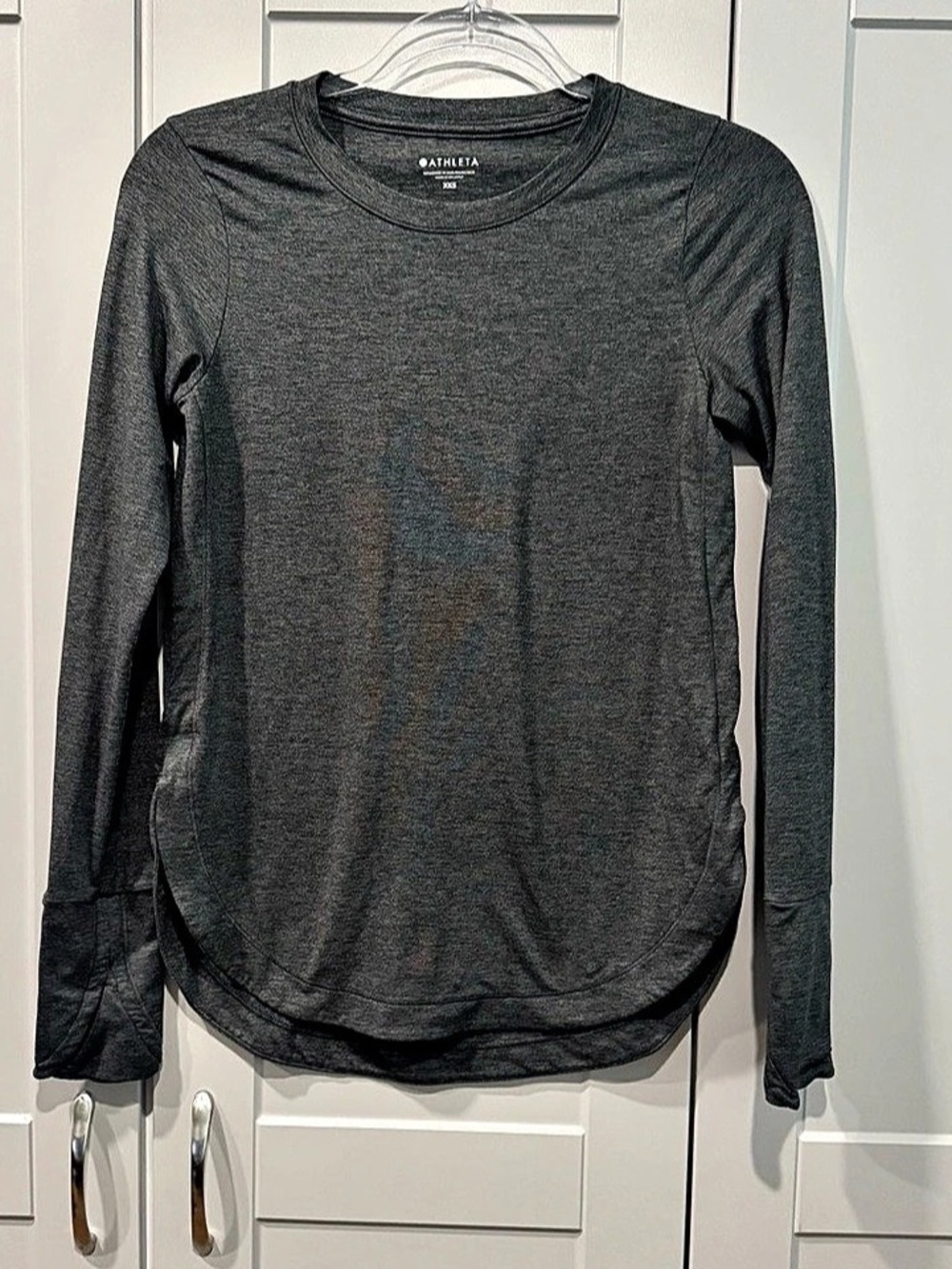 Athleta Women's Long Sleeve Top in Gray Size XXS Like New